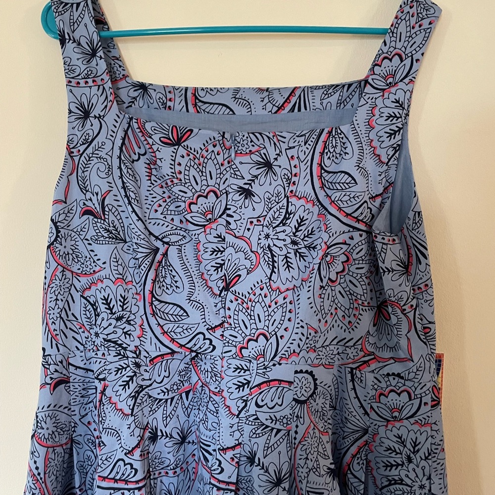 Boden Blue and Red Floral Dress - Picture 7 of 12